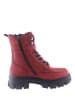D.Moro Skórzane trzewiki w kolorze czerwonym