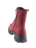 D.Moro Skórzane trzewiki w kolorze czerwonym