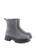 D.Moro Skórzane botki w kolorze szarym