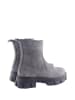 D.Moro Skórzane botki w kolorze szarym