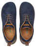 Comfortfusse Leder-Sneakers in Dunkelblau