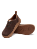 Comfortfusse Leder-Sneakers in Braun