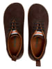 Comfortfusse Leder-Sneakers in Braun