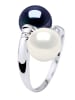 Pearl Addict Weißgold-Ring mit Diamanten und Perlen