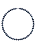 Pearline Parelketting donkerblauw - (L)50 cm