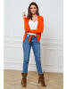 So Cachemire Cardigan "Gino" in Orange