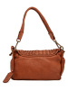 Melina C Leder-Schultertasche "Arba" in Braun - (B)24 x (H)15 x (T)11 cm