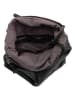Melina C Leder-Rucksack "Vilesse" in Schwarz - (B)31 x (H)38 x (T)8 cm