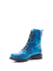 BOSCCOLO Leren boots blauw/meerkleurig