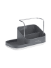 Vialli Design Keukenorganizer grijs met vloeistofdispenser - (B)21,5 x (H)16 x (D)9 cm