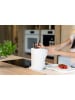 Vialli Design Keukenrolhouder wit/zwart - (H)36 x Ø 15,5 cm