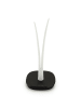 Vialli Design Keukenrolhouder wit/zwart - (H)36 x Ø 15,5 cm