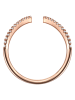 Lindenhoff Rosévergulde ring met edelstenen