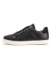 TRAVELIN' Leren sneakers "Vannes" zwart