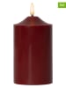 STAR Trading 2-delige set: led-kaarsen "Flame" rood - (H)15 x Ø 7,5 cm