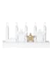 STAR Trading Vensterlamp "Julia" wit - (B)28 x (H)15 x (D)6 cm