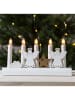STAR Trading Vensterlamp "Julia" wit - (B)28 x (H)15 x (D)6 cm