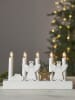 STAR Trading Vensterlamp "Julia" wit - (B)28 x (H)15 x (D)6 cm