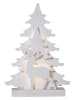 STAR Trading LED-Fensterleuchte "Grandy" in Weiß - (B)29 x (H)41 x (T)8 cm