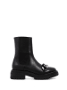Bibi Lou Skórzane sztyblety w kolorze czarnym