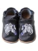 Hobea Skórzane buty "Zebra" w kolorze czarnym do raczkowania