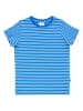 finkid Shirt "Supi" in Blau/ Weiß
