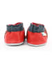 Robeez Skórzane buty "Little Vroum" w kolorze czerwonym do raczkowania