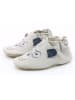 Robeez Leder-Krabbelschuhe "Nerd Bear" in Hellgrau