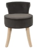 Rétro Chic Hocker "Eleonor" in Anthrazit - (B)49 x (H)58 x (T)47 cm