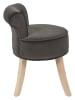Rétro Chic Hocker "Eleonor" in Anthrazit - (B)49 x (H)58 x (T)47 cm