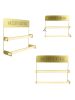 Rétro Chic Wandabroller in Gold - (B)35,5 x (H)28 x (T)9,5 cm