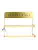 Rétro Chic Wandabroller in Gold - (B)35,5 x (H)28 x (T)9,5 cm