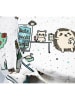 Lullalove Rożek niemowlęcy "Hedgehogs professions" w kolorze białym