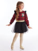 Denokids Jurk "Unicorn New Year" rood/zwart