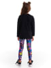 Denokids 2-delige outfit "Good Vibes" zwart/meerkleurig