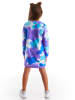 Denokids Sweatkleid "Tie-Dye" in Blau/ Lila