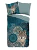 Hip Flanellen beddengoedset "Kiska" petrol