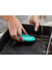 JosephJoseph 2er-Set: Küchenschrubber "Duo" in Grau/ Mint - (B)7,4 x (H)10,9 cm