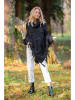 fobya Poncho in Schwarz