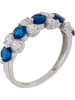 OR ÉCLAT Witgouden ring "Océan" met edelstenen