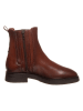 Marc O'Polo Shoes Skórzane sztyblety "Mela 3A" w kolorze brązowym