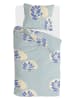 Walra Renforcé beddengoedset "Romantic Leaves" lichtblauw