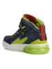 Geox Sneakersy "Grayjay" w kolorze granatowo-limonkowym
