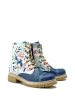 Goby Botki w kolorze niebieskim ze wzorem