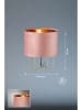 FISCHER & HONSEL Lampa stołowa "Aura" w kolorze różowozłotym - wys. 32 x Ø 24 cm