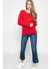 Just Cashmere Kaszmirowy sweter "Vivian" w kolorze czerwonym