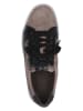 Caprice Leren sneakers "Neo" taupe/zwart