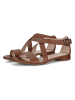 Ecco Leder-Sandalen in Hellbraun