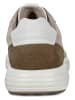 Ecco Leder-Sneakers "Soft 7 Runner" in Weiß/ Taupe