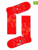 Happy Socks 2-delige set: sokken "Ho Ho Ho" rood